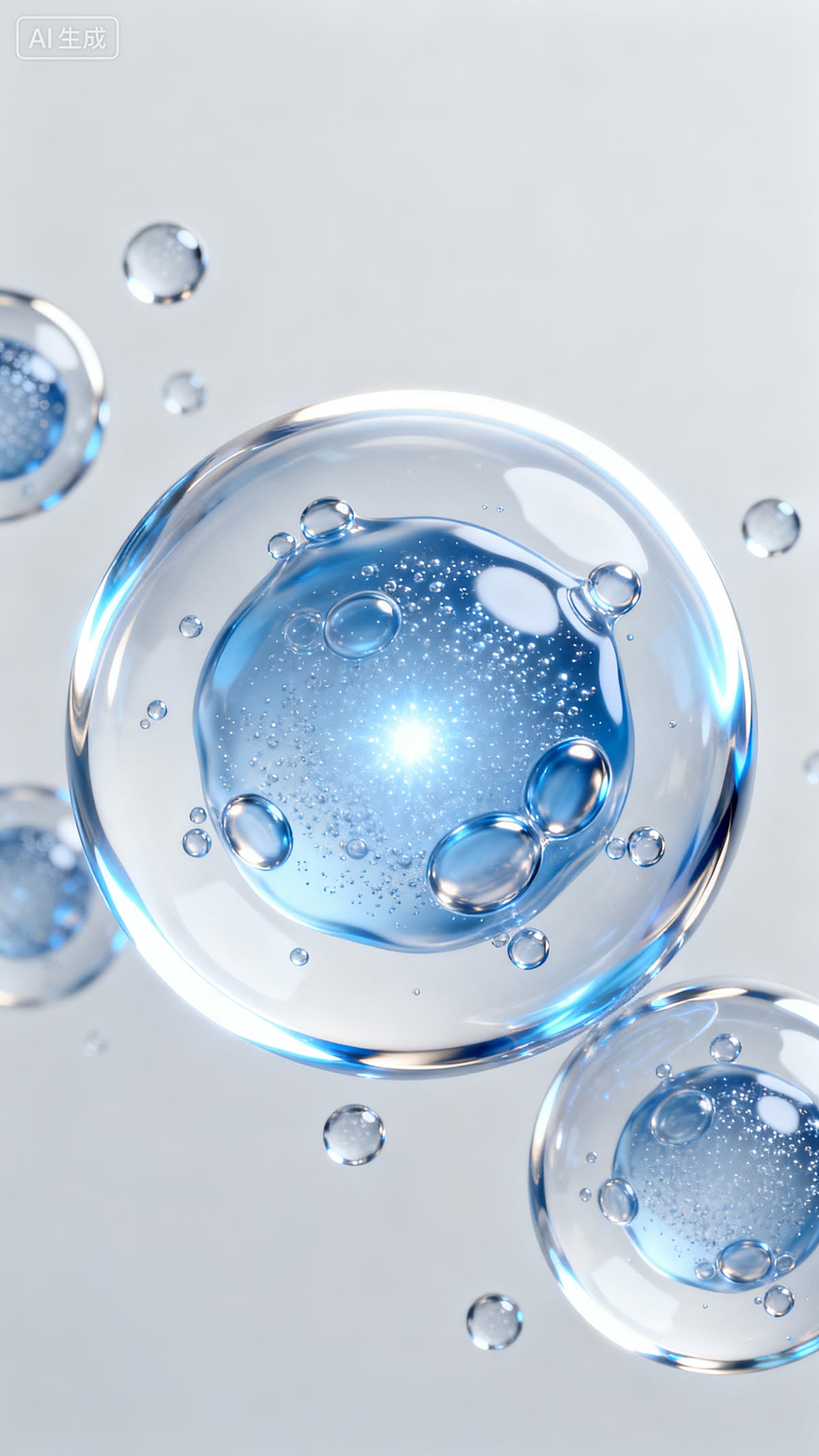 Premium luxury clean scientific health asset framing layout
